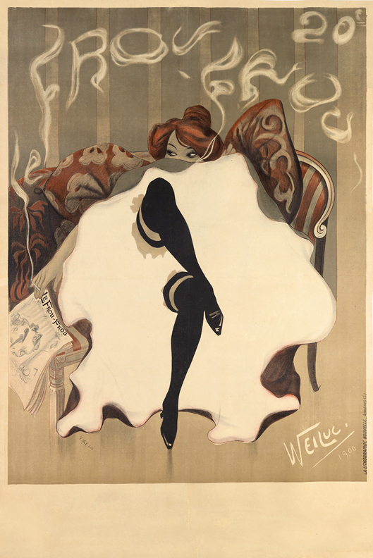 LE FROU FROU . Original, vintage, poster by Weiluc Lucien Henri Weil